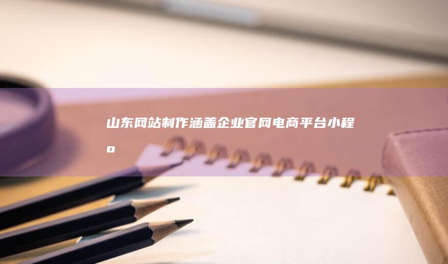 山东网站制作涵盖电商平台小程序